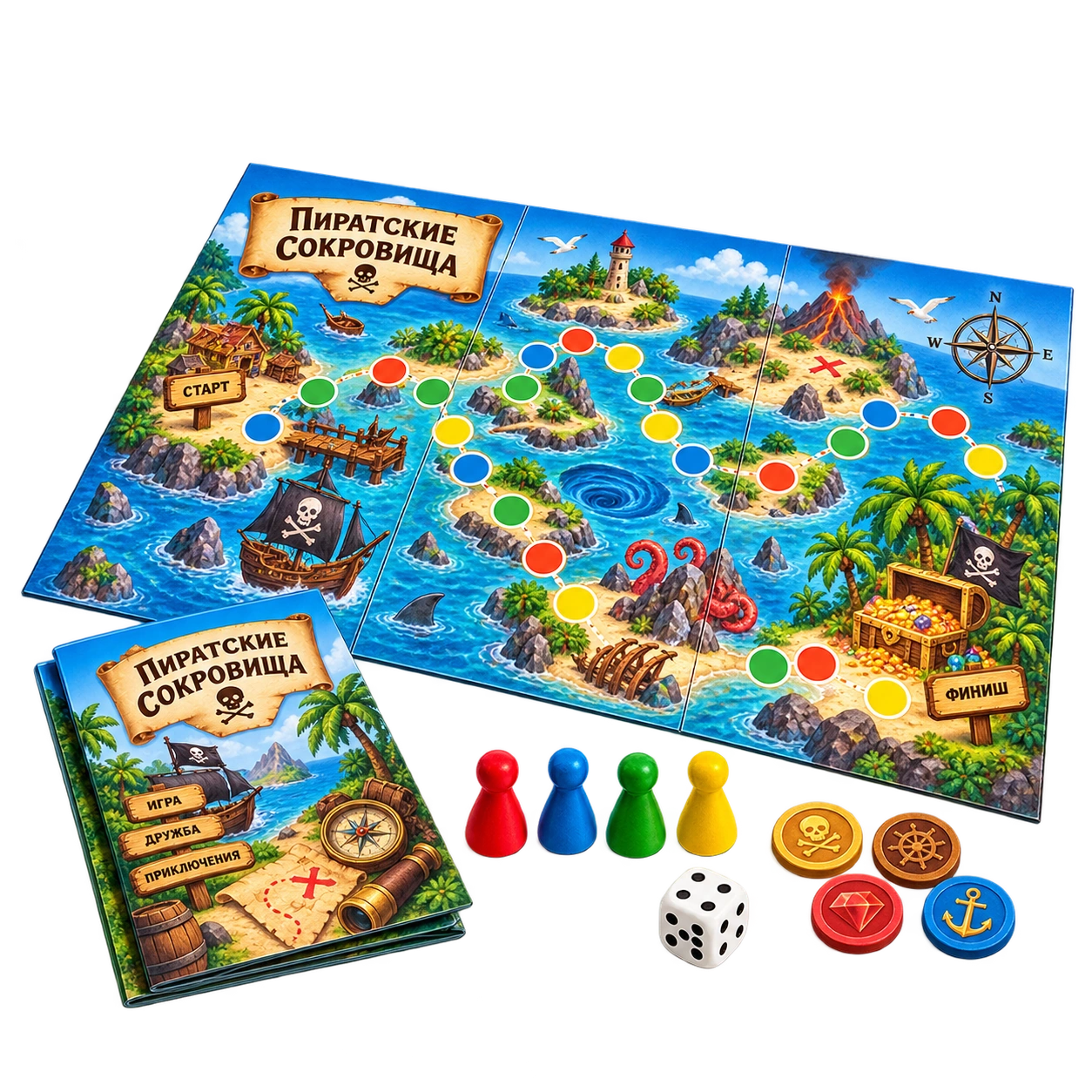 Игровые поля с биговкой и фальцовкой — вид 1